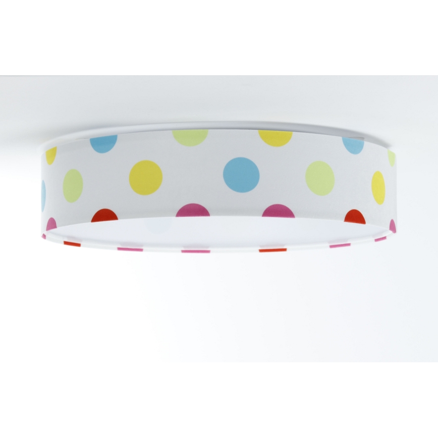 Lampada da soffitto LED per bambini GALAXY KIDS LED/24W/230V a pois multicolore