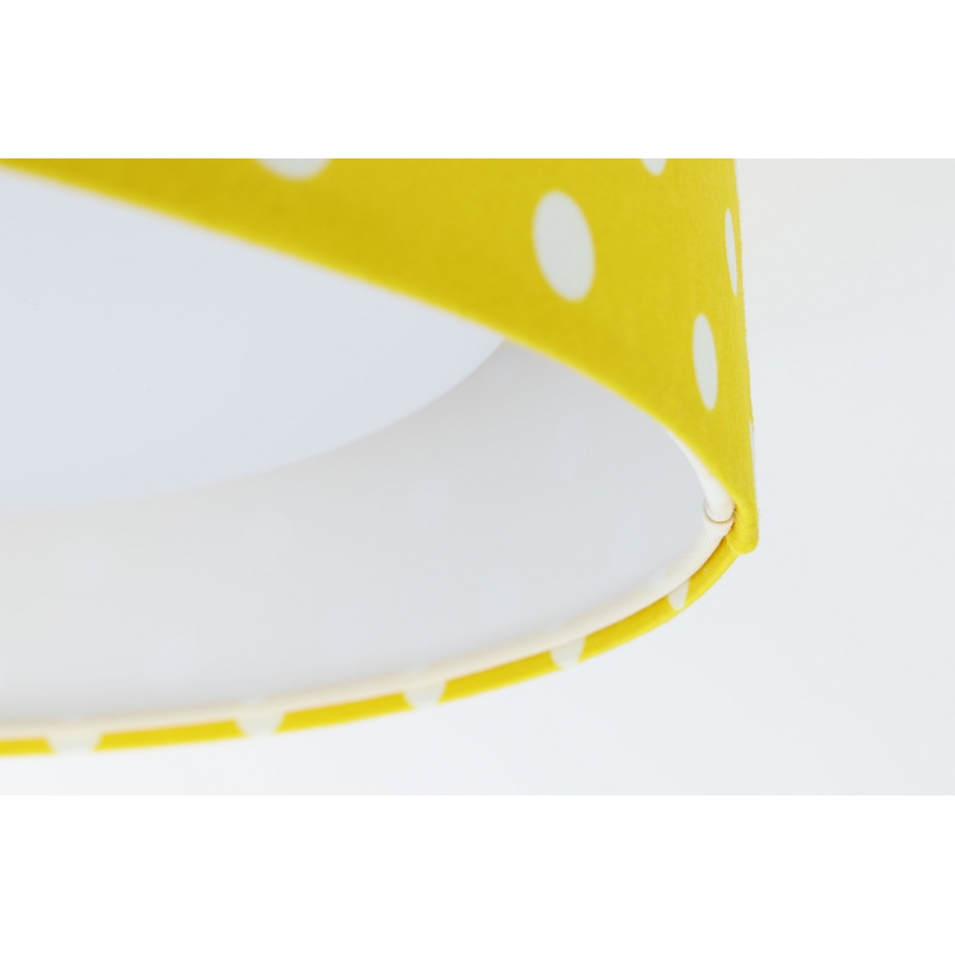 Lampada da soffitto LED per bambini GALAXY KIDS LED/24W/230V a pois giallo/bianco