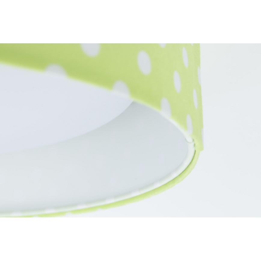 Lampada da soffitto LED per bambini GALAXY KIDS LED/24W/230V pois verde/bianco