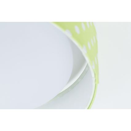Lampada da soffitto LED per bambini GALAXY KIDS LED/24W/230V pois verde/bianco
