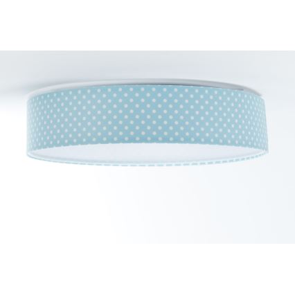 Plafoniera LED GALAXY KIDS LED/24W/230V punti turchese/bianco