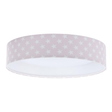 Plafoniera LED GALAXY KIDS LED/24W/230V stelle rosa/bianco