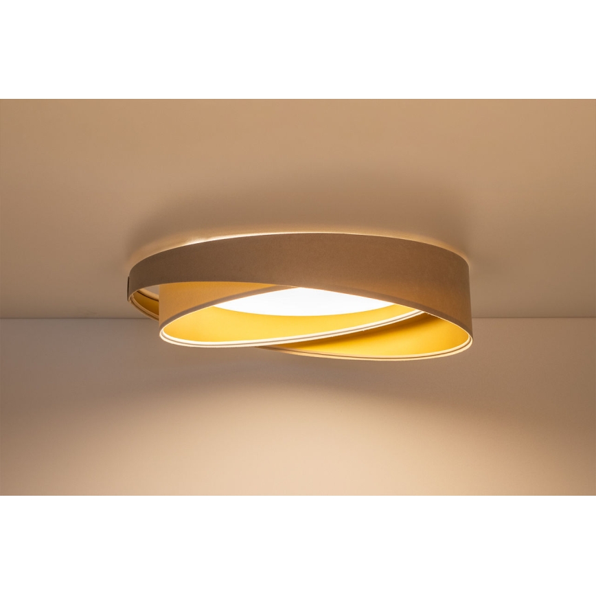 Plafoniera LED GALAXY MODERN LED/24W/230V Ø 55 cm beige/bianco/oro