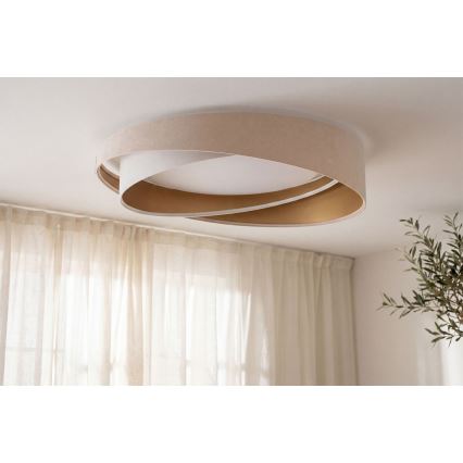 Plafoniera LED GALAXY MODERN LED/24W/230V Ø 55 cm beige/bianco/oro