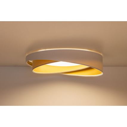Plafoniera LED GALAXY MODERN LED/24W/230V Ø 55 cm bianco/beige/oro