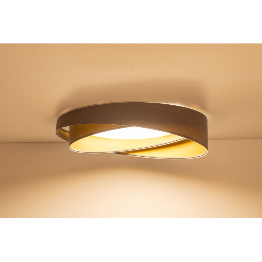 Plafoniera LED GALAXY MODERN LED/24W/230V Ø 55 cm grigio/oro