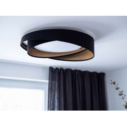 Plafoniera LED GALAXY MODERN LED/24W/230V Ø 55 cm nero/oro
