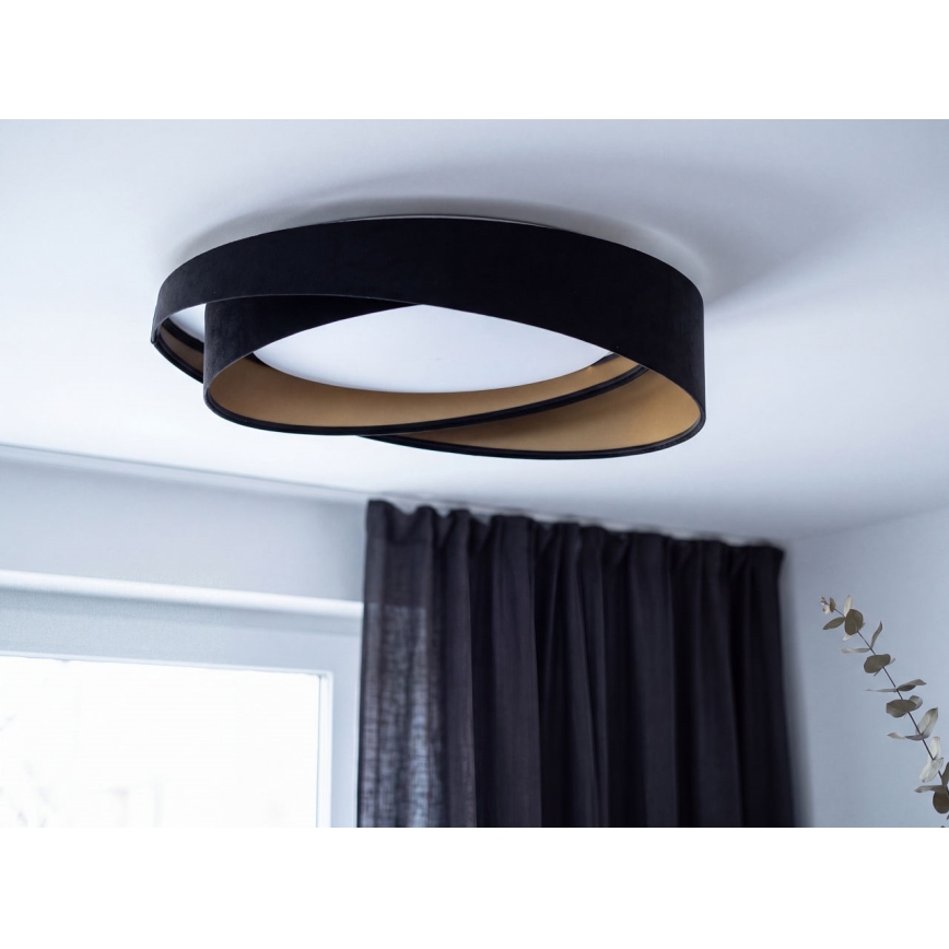 Plafoniera LED GALAXY MODERN LED/24W/230V Ø 55 cm nero/oro