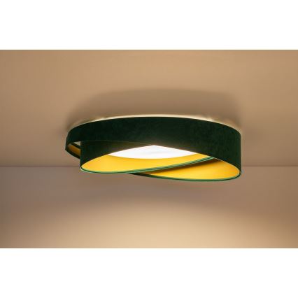 Plafoniera LED GALAXY MODERN LED/24W/230V Ø 55 cm verde/oro