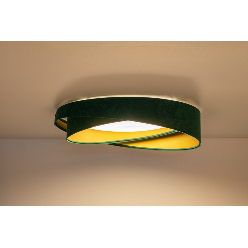 Plafoniera LED GALAXY MODERN LED/24W/230V Ø 55 cm verde/oro