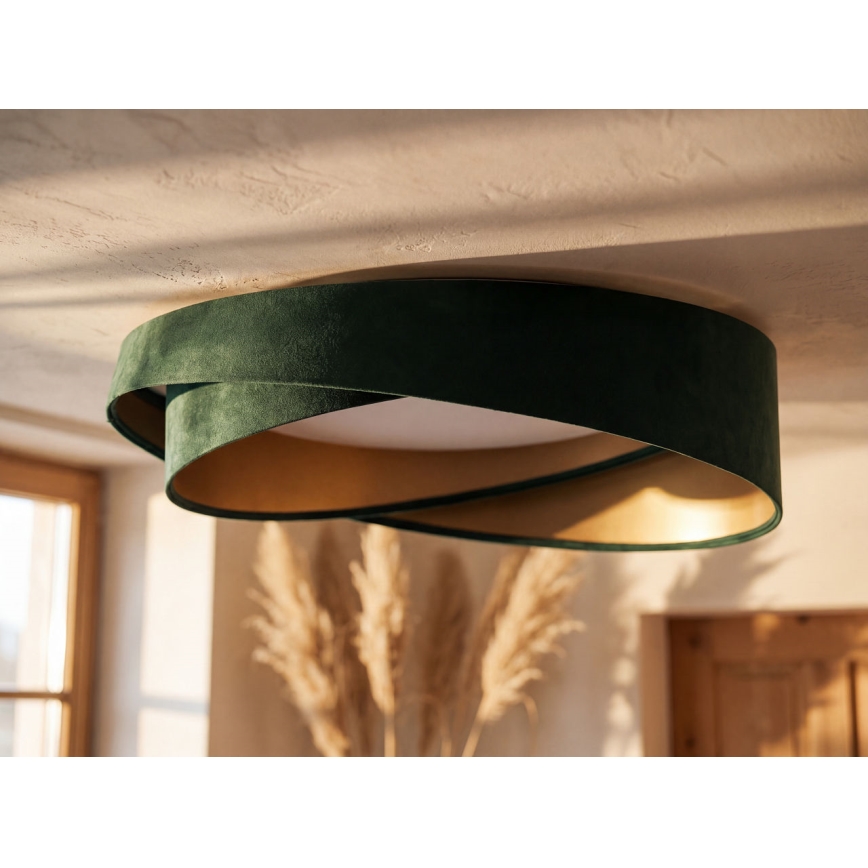 Plafoniera LED GALAXY MODERN LED/24W/230V Ø 55 cm verde/oro