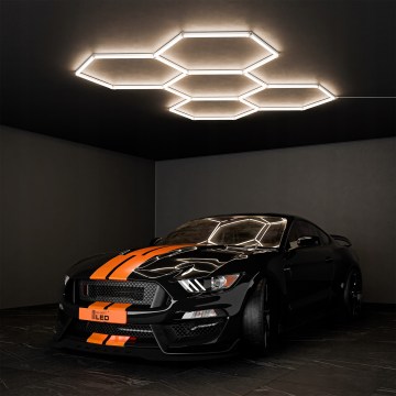 Plafoniera LED HEXAGON LED/240W/85-265V 4000K 298x209 cm CRI 90 IP54 bianca