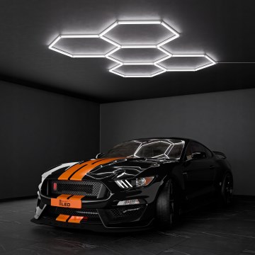 Plafoniera LED HEXAGON LED/240W/85-265V 6500K 298x209 cm CRI 90 IP44 bianco