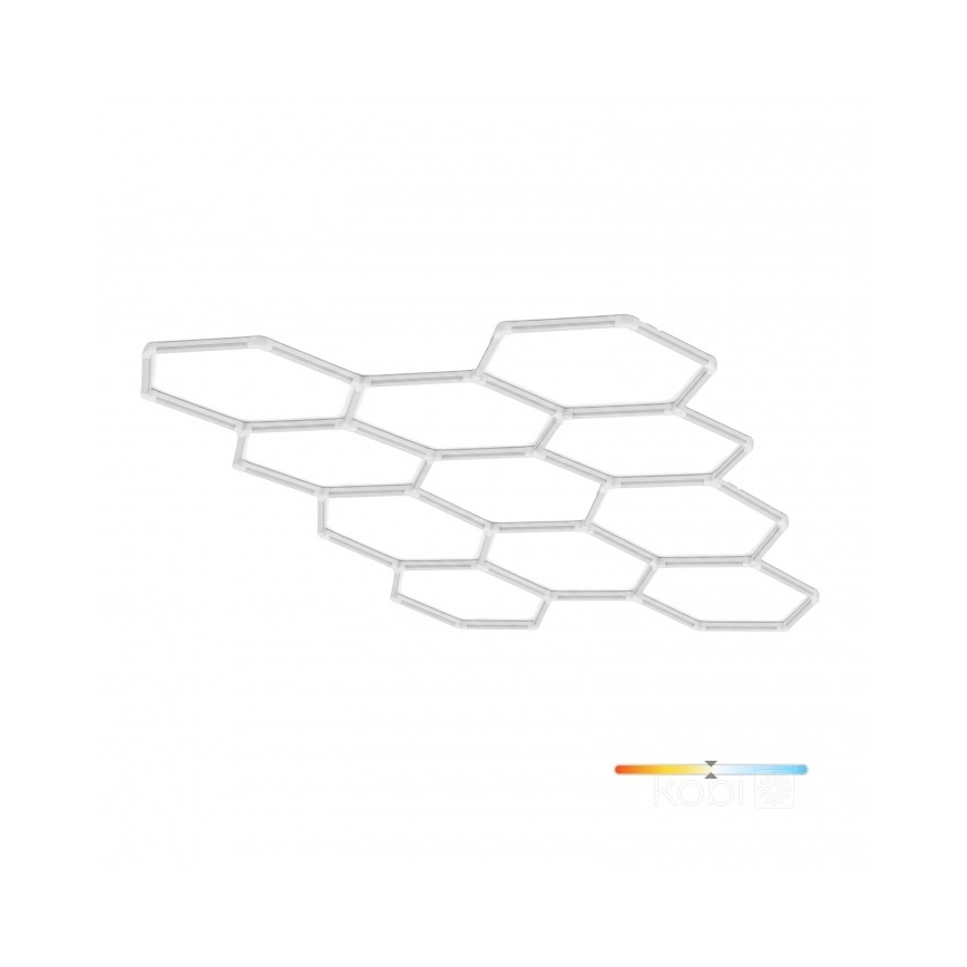 Plafoniera LED HEXLINE LED/513W/230V 4000K 300x516 cm bianca