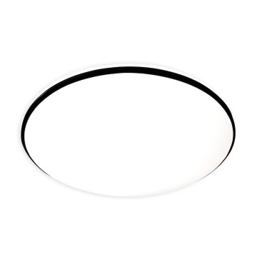 Plafoniera LED HUGO LED/16/24/32W/230V 3000/4000/6500K Ø 37 cm IP54 nera