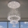 Plafoniera LED in cristallo NAURU LED/24W/230V diam. 40 cm cromo lucido + telecomando