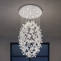 Plafoniera LED in cristallo SAMOA LED/30W/230V Ø 40 cm cromo lucido + telecomando