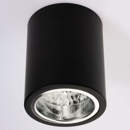 Plafoniera LED JUPITER 1xE27/6W/230V 120x98 mm nero