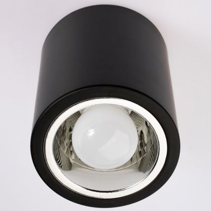 Plafoniera LED JUPITER 1xE27/6W/230V 120x98 mm nero