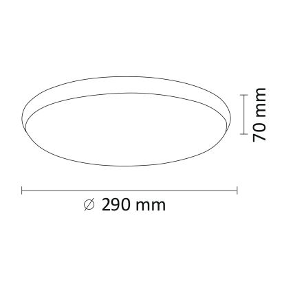 Plafoniera LED KERN LED/15W/230V nichel