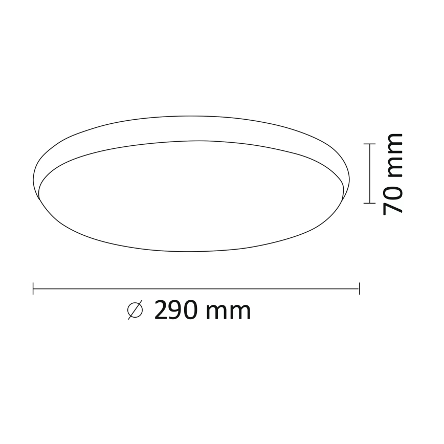 Plafoniera LED KERN LED/15W/230V nichel