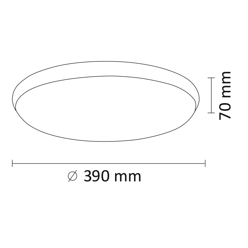 Plafoniera LED KERN LED/24W/230V nichel