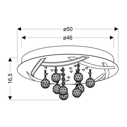 Plafoniera LED KORFU LED/30W/230V