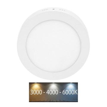 Plafoniera LED LADA LED/18W/230V 3000/4000/6000K diametro 22 cm bianco