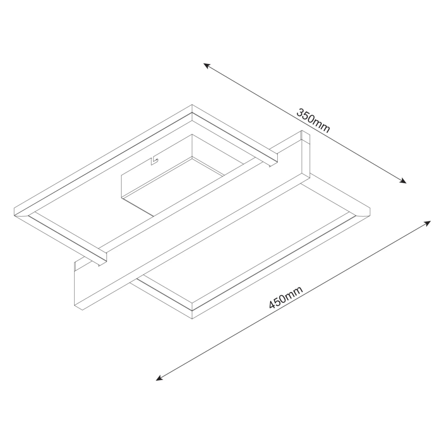 Plafoniera LED LARYSA LED/11,5W/230V 35x45 cm pino