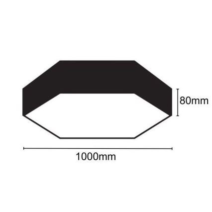 Plafoniera LED LED/100W/230V 4000K diametro 100 cm