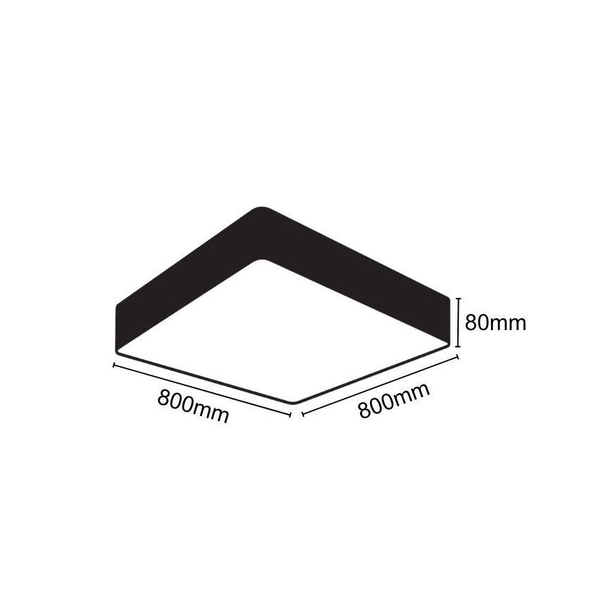 Plafoniera LED LED/110W/230V 4000K 80x80 cm