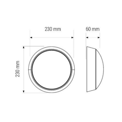 Plafoniera LED LED/11W/230V IP40