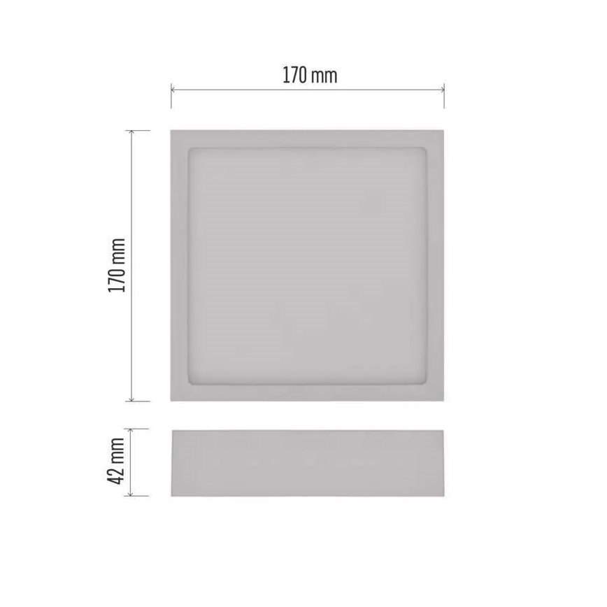 Plafoniera LED NEXXO LED/12,5W/230V 3000/3500/4000K 17x17 cm bianca