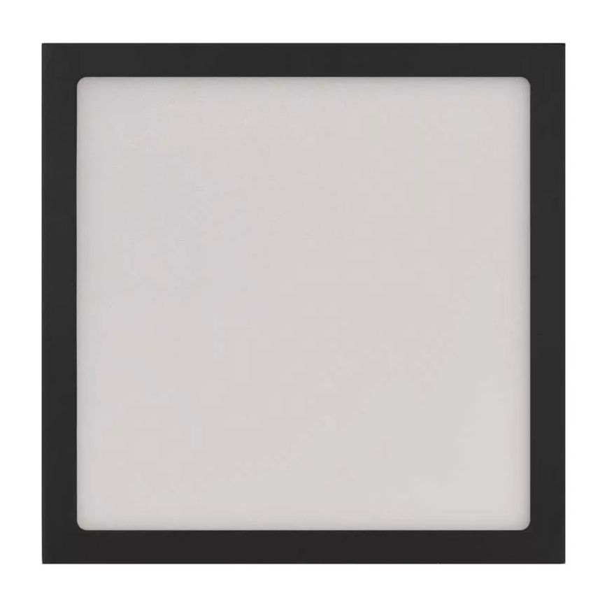 Plafoniera LED NEXXO LED/12,5W/230V 3000/3500/4000K 17x17 cm nera