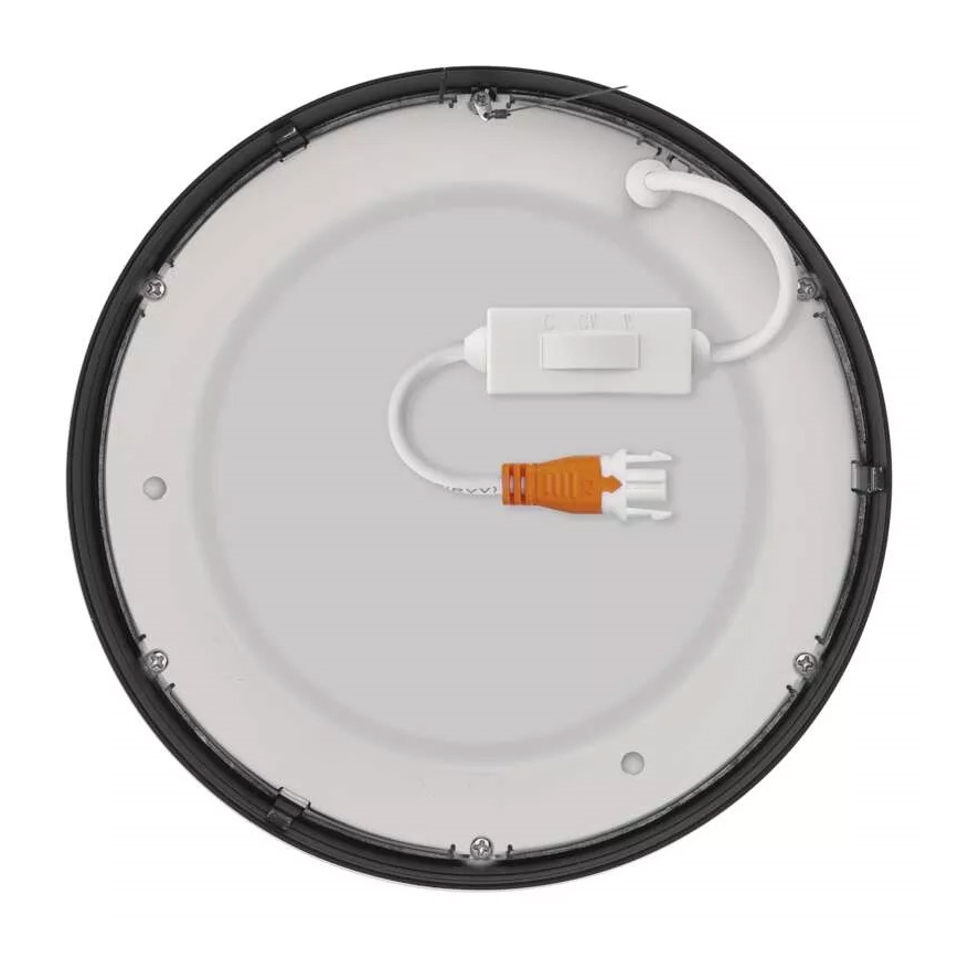 Plafoniera LED NEXXO LED/12,5W/230V 3000/3500/4000K d. 17 cm nero