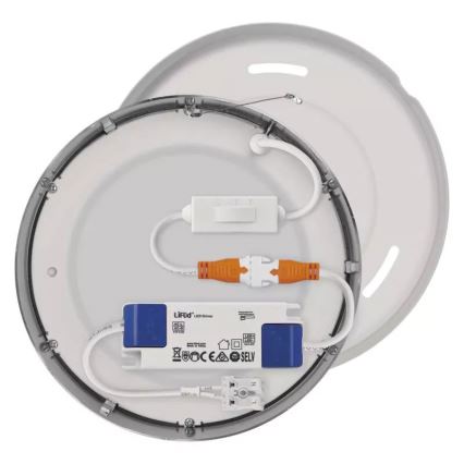 Plafoniera LED NEXXO LED/12,5W/230V 3000/3500/4000K diametro 17 cm cromo opaco