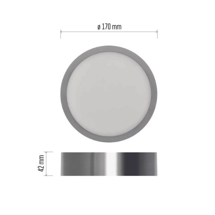 Plafoniera LED NEXXO LED/12,5W/230V 3000/3500/4000K diametro 17 cm cromo opaco