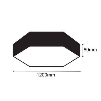 Plafoniera LED LED/120W/230V 4000K diametro 120 cm