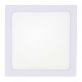 Plafoniera LED LED/12W/230V 2700K 16,3x16,3 cm bianco