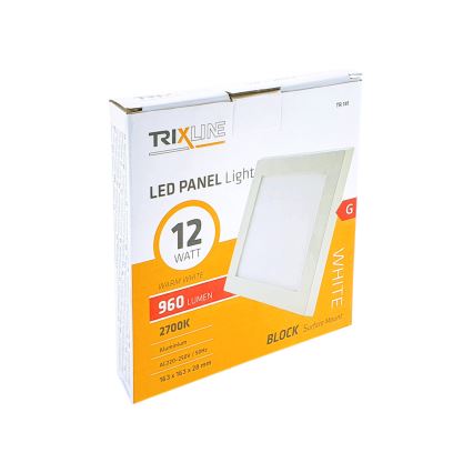 Plafoniera LED LED/12W/230V 2700K 16,3x16,3 cm bianco
