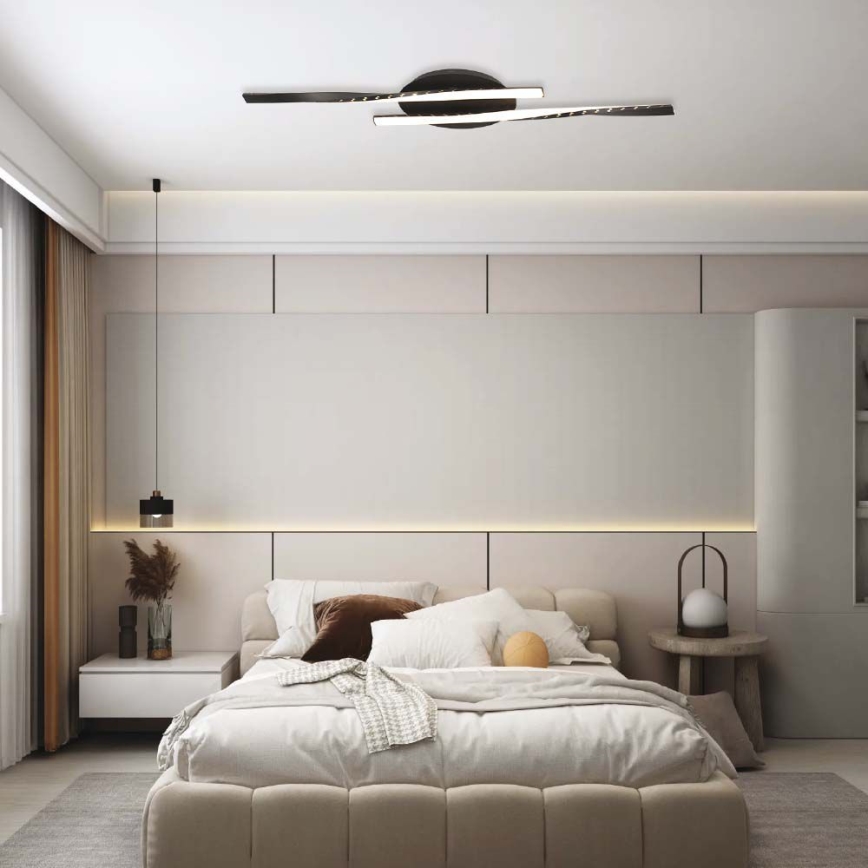 Plafoniera LED LED/12W/230V 3000K nero