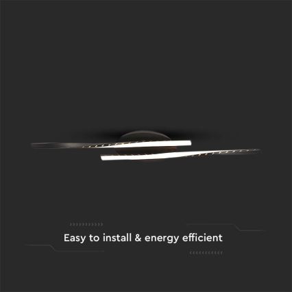 Plafoniera LED LED/12W/230V 3000K nero