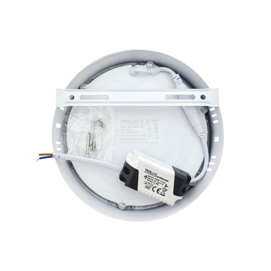 Plafoniera LED LED/12W/230V 4200K diametro 16 cm bianco