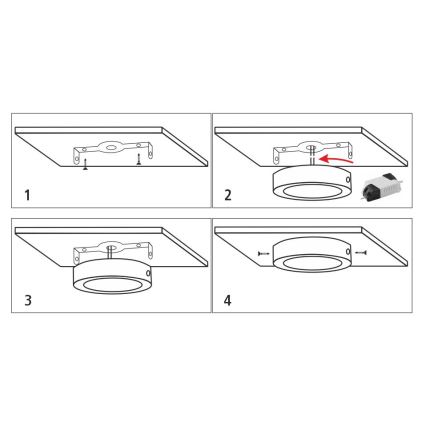 Plafoniera LED LED/12W/230V 4200K diametro 16 cm bianco