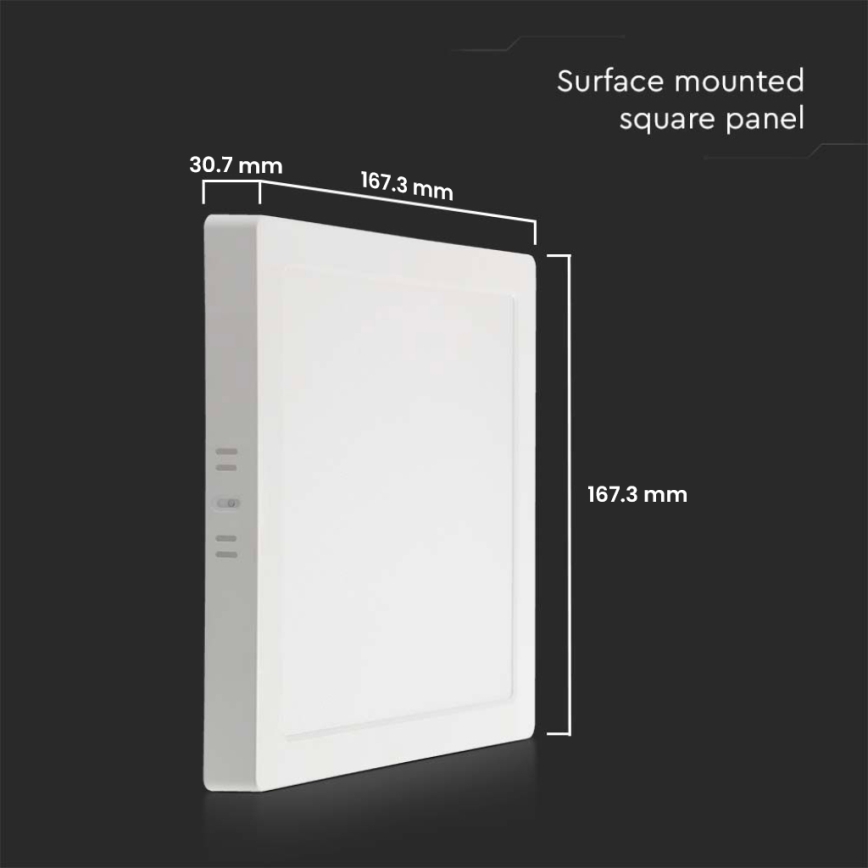 Plafoniera LED LED/12W/230V 6500K 16,7x16,7 cm bianco