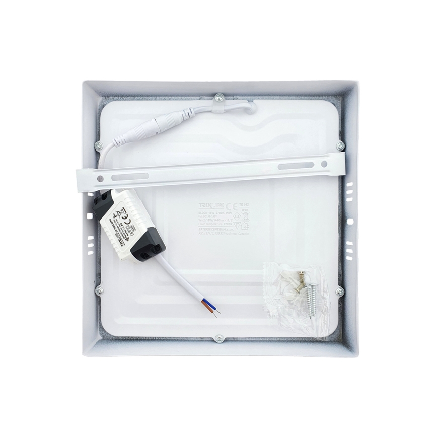 Plafoniera LED LED/18W/230V 2700K 21x21 cm bianco