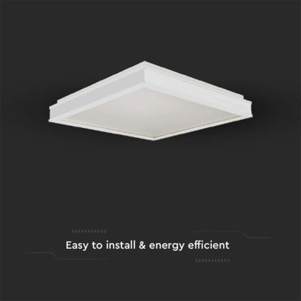 Plafoniera LED LED/18W/230V 4000K 35x35 cm bianco