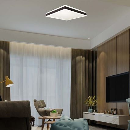 Plafoniera LED LED/18W/230V 4000K 35x35 cm nero