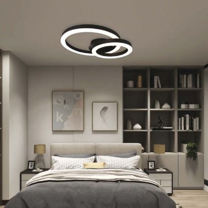 Plafoniera LED LED/20W/230V 3000K nero