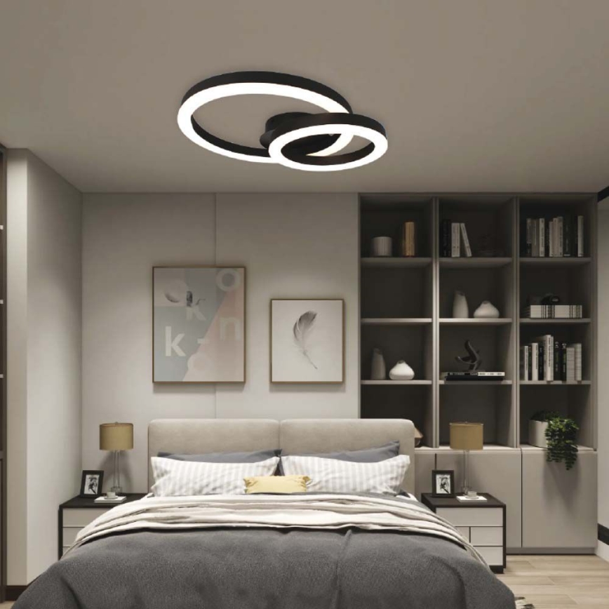 Plafoniera LED LED/20W/230V 3000K nero